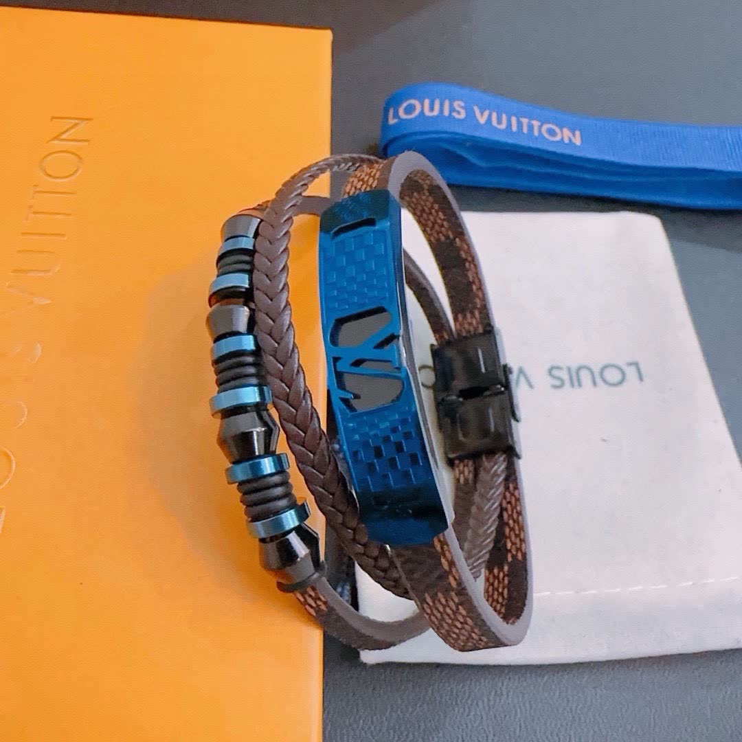 Louis Vuitton Men's Leather Bracelet